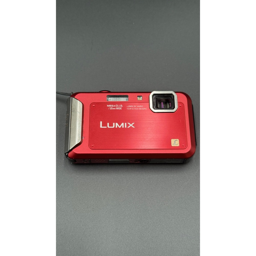 Panasonic Lumix DMC-TS20 Red Waterproof Digital Camera 16.1MP 4x Zoom Shockproof